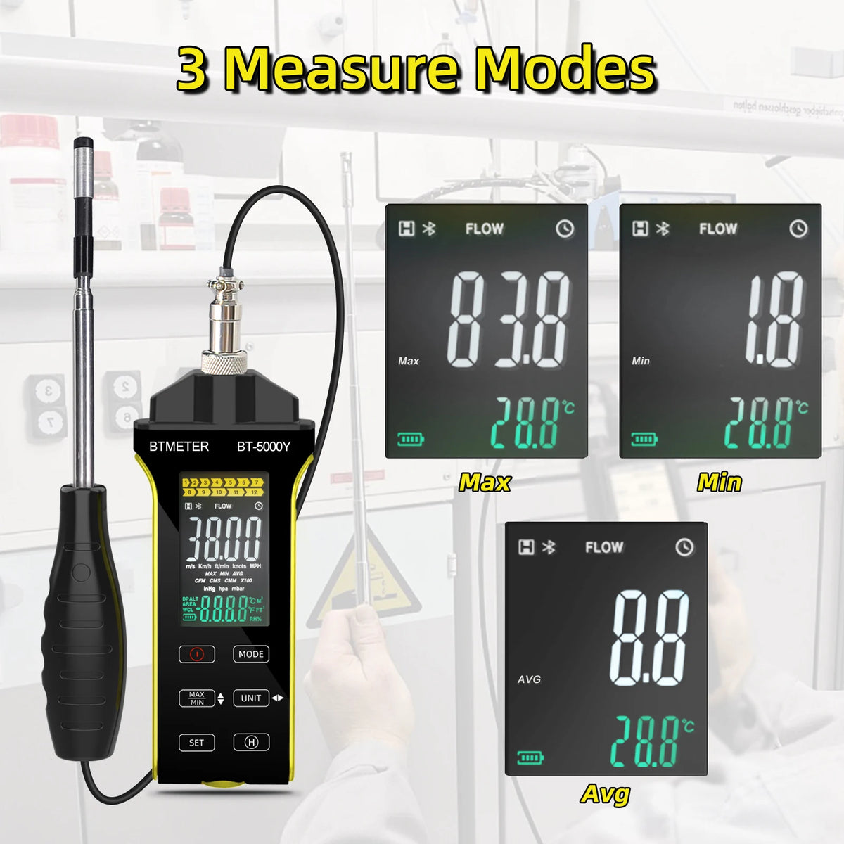 Hot-Wire Anemometer with Retractable Probe