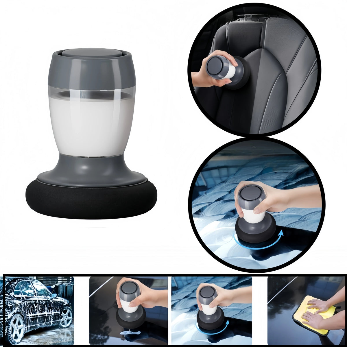 Manual Car-Care Applicator with Empty Reservoir