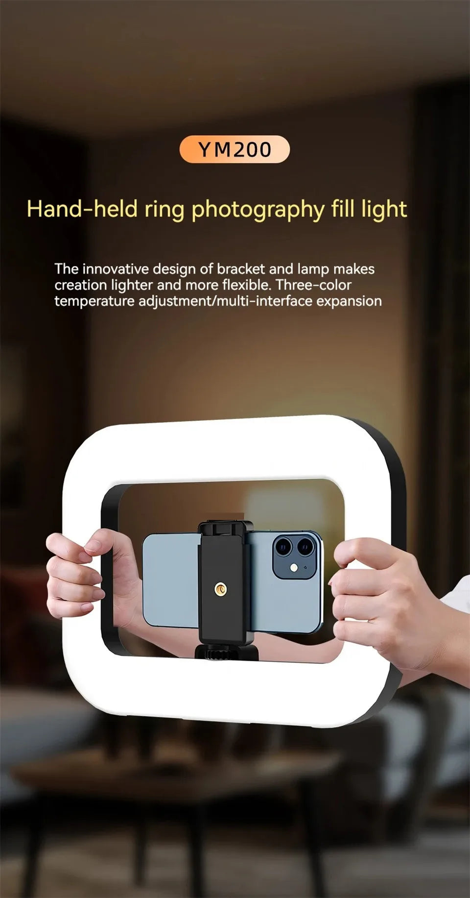 Rechargeable Video Fill Light - Tripod Options