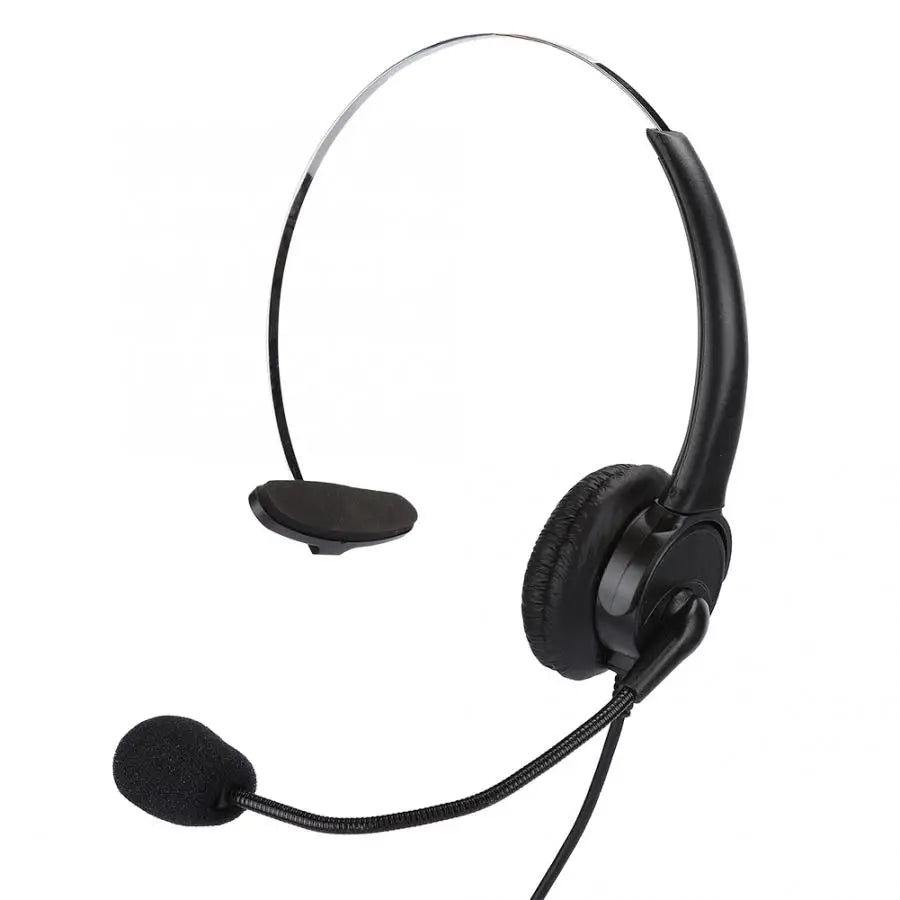 Wired Monaural Headset for Compatible Desk Phones