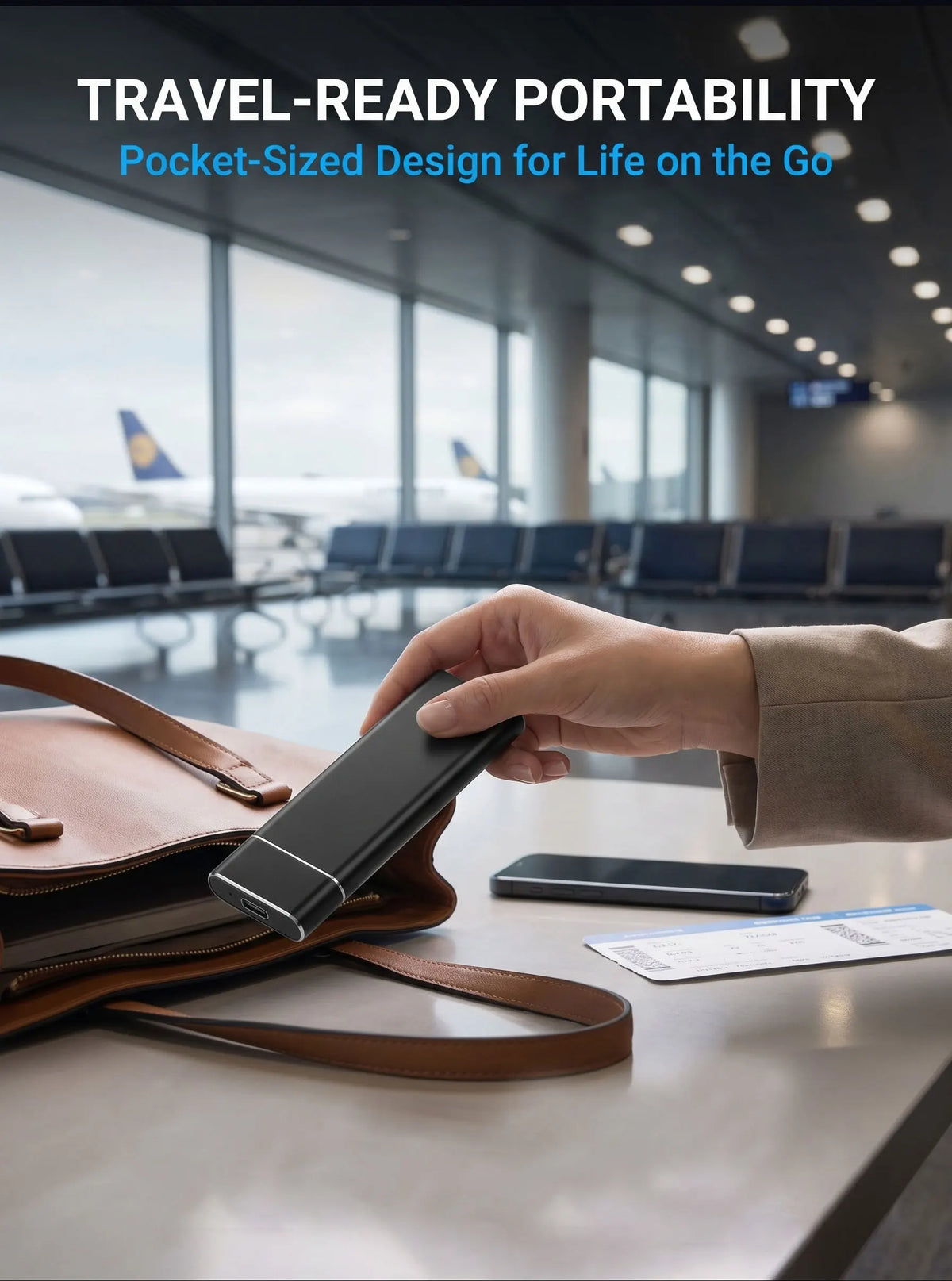 High-speed USB 3.1 portable SSD 2TB external solid state drive 1TB 4TB original large capacity for PC laptop Mac mobile phone ta