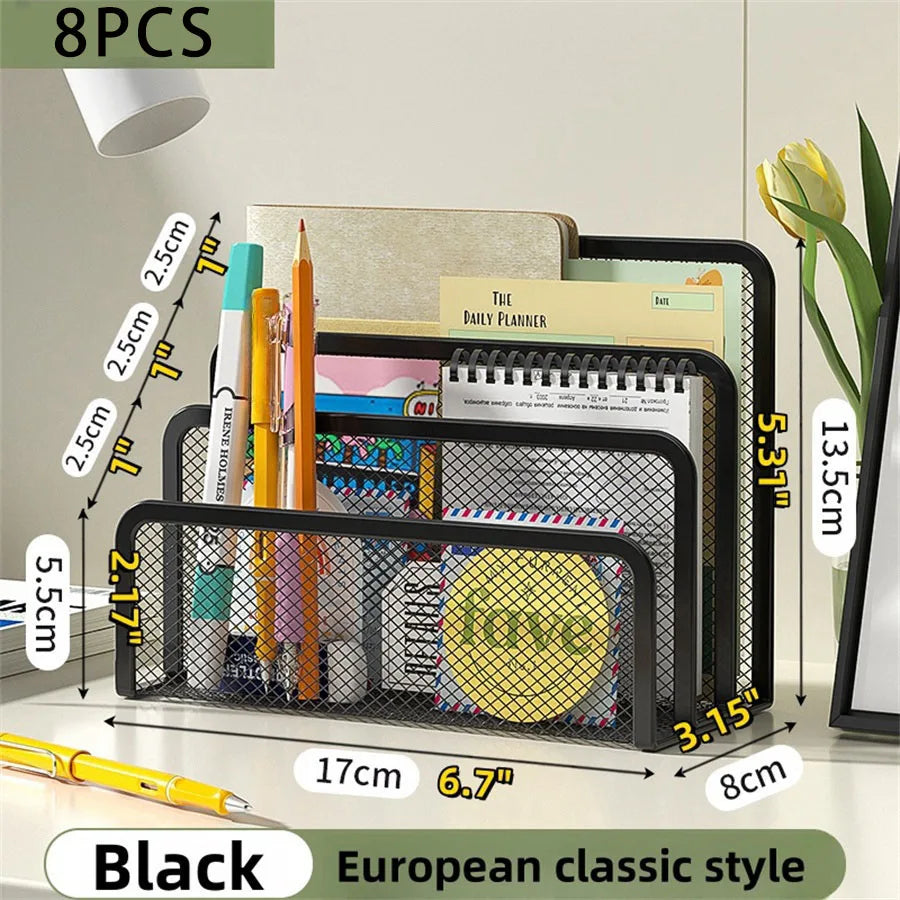 Metal Mesh Desktop Mail Organiser