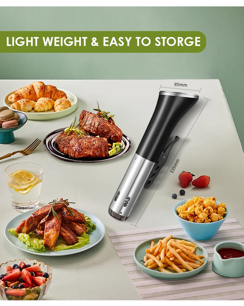 Sous Vide Immersion Circulator 1100W Precision Cooker IPX7 Waterproof
