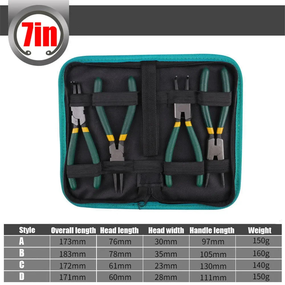 Circlip Pliers Set with Storage Bag