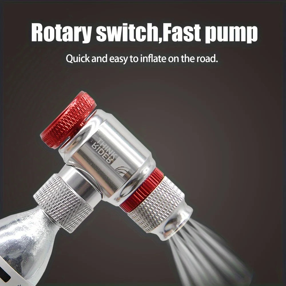 Pompa CO2 ThinkRider per gonfiaggio rapido della bicicletta