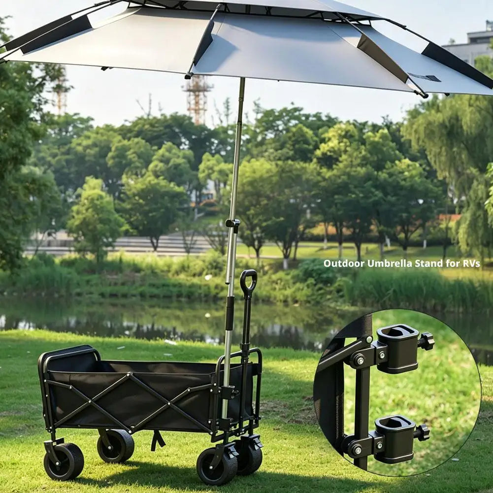 Outdoor-Camping-Auto-Regenschirm-Ständer Zubehör Festklemmen Trailer-Anschluss Universal-Link Angel-Ausrüstung Camping-Reisebedarf