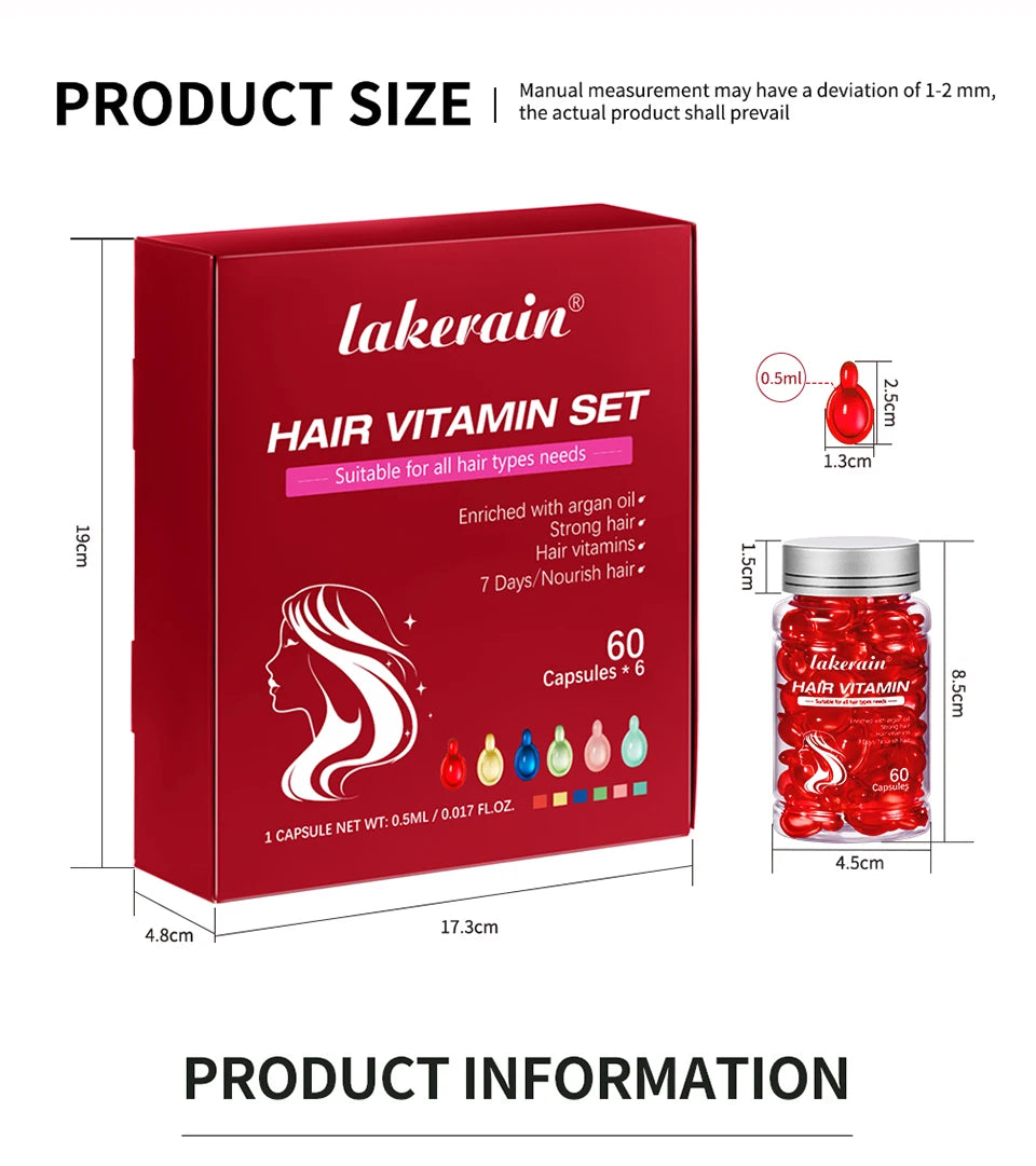 Vitamin Oil Hair Care Essence Capsules