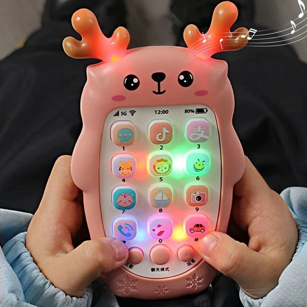 Animal-Design Toy Phone with Sounds, Ages 3+