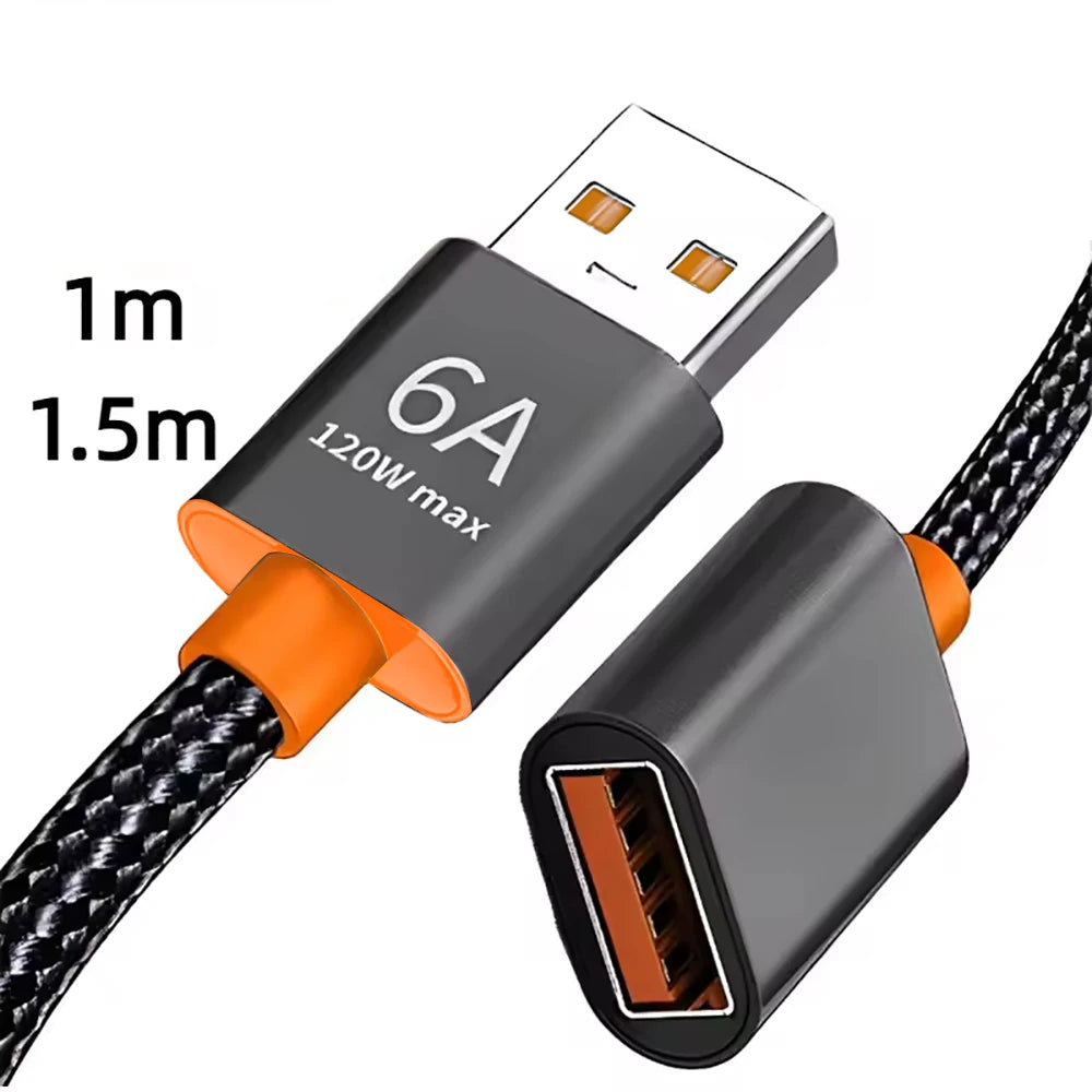 Podaljšek USB za podatke ali polnjenje, 1 ali 1,5 m