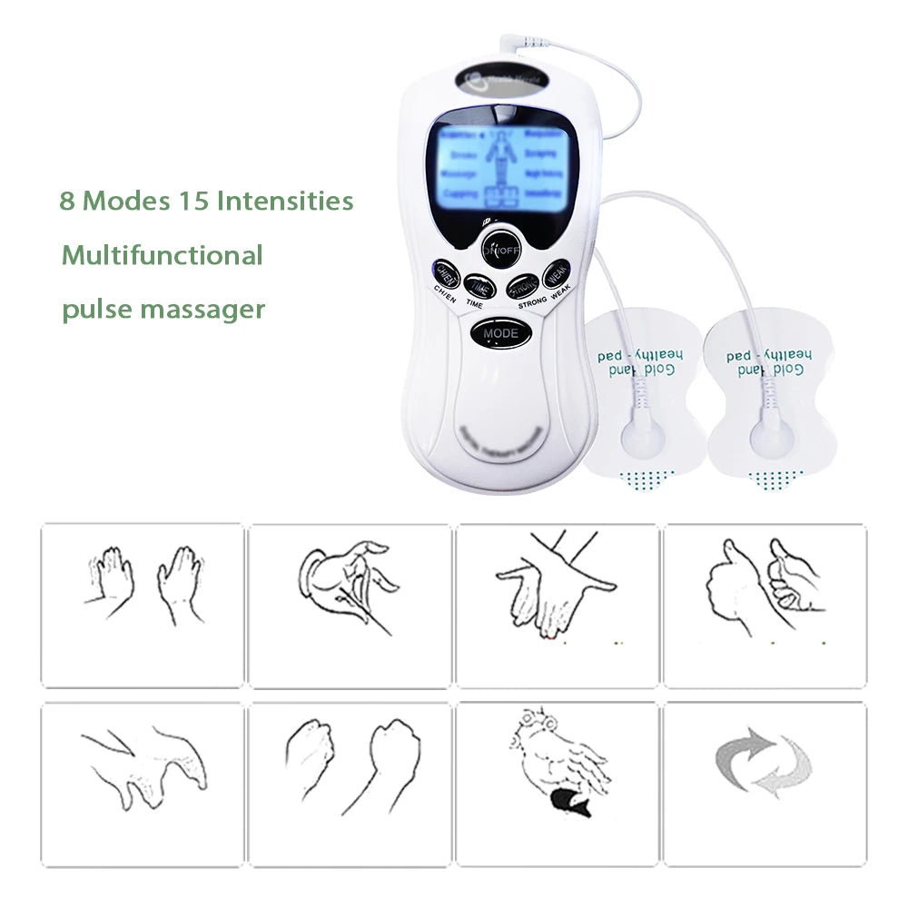 Digital TENS/EMS Pulse Massager Kits or 20 Replacement Pads