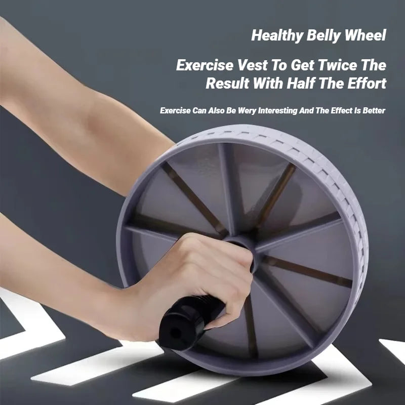 Abdominal Wheel Strong Load Bearing Non-slip Roller Strengthen Muscle Exercise Equipment Fitness Training Home Use Silent 