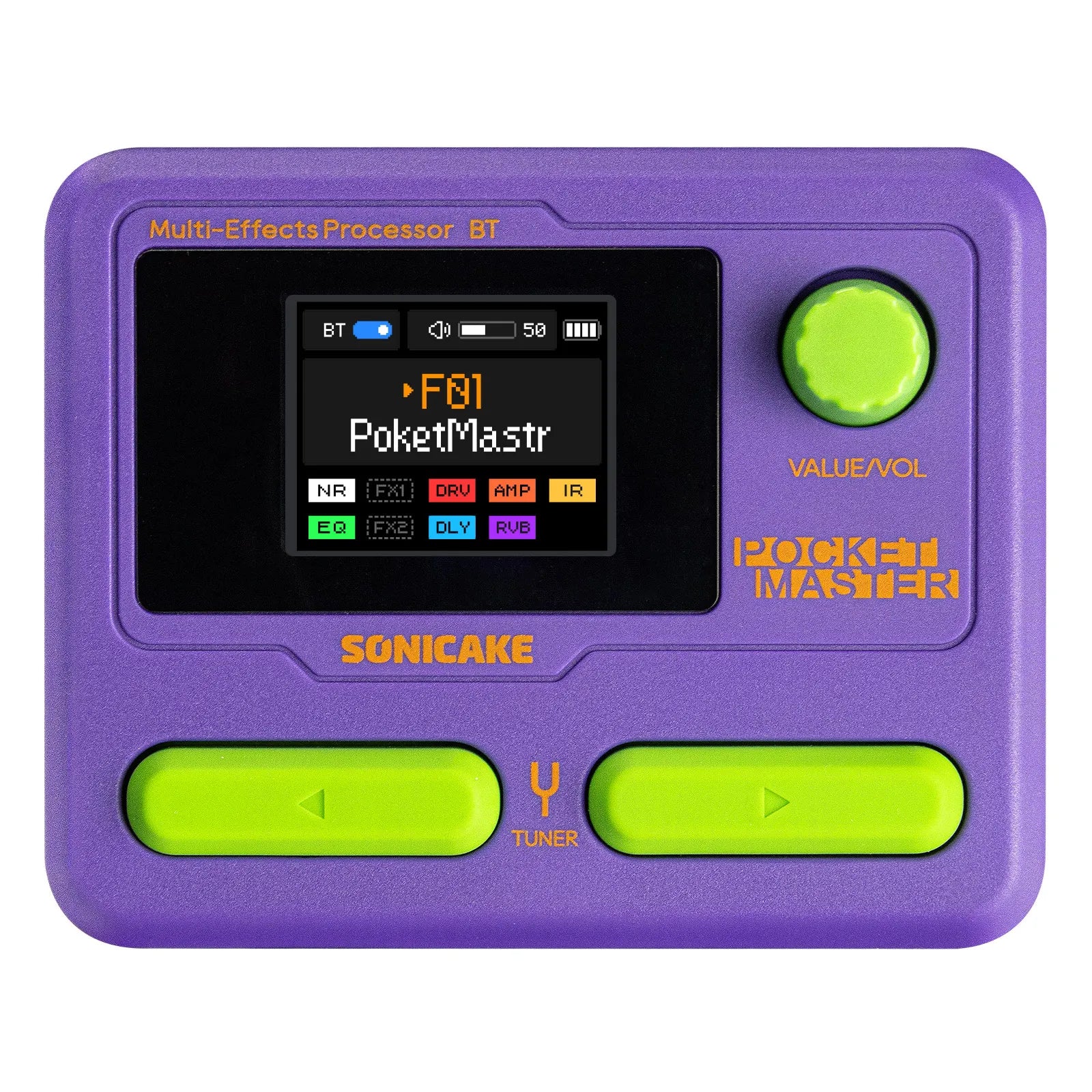 Pedală de chitară SONICAKE Pocket Master cu efecte multiple și control prin aplicație