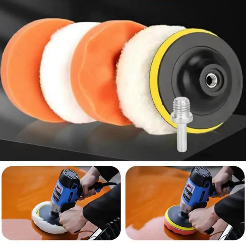 6-Piece Car Polishing Buffer Pad Kit for Drill Waxing