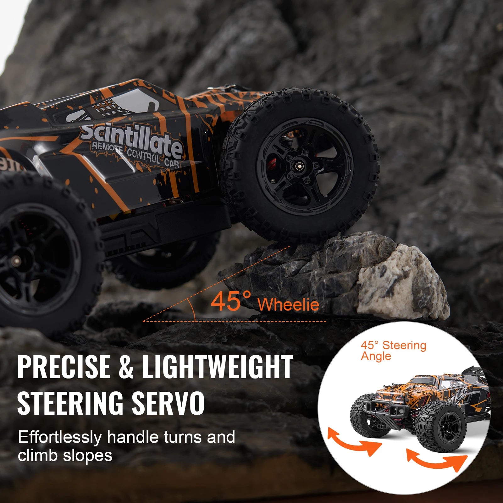 1:10 RC Off-Road Lastbil 50 km/h 4WD Högfarts Terrängbil
