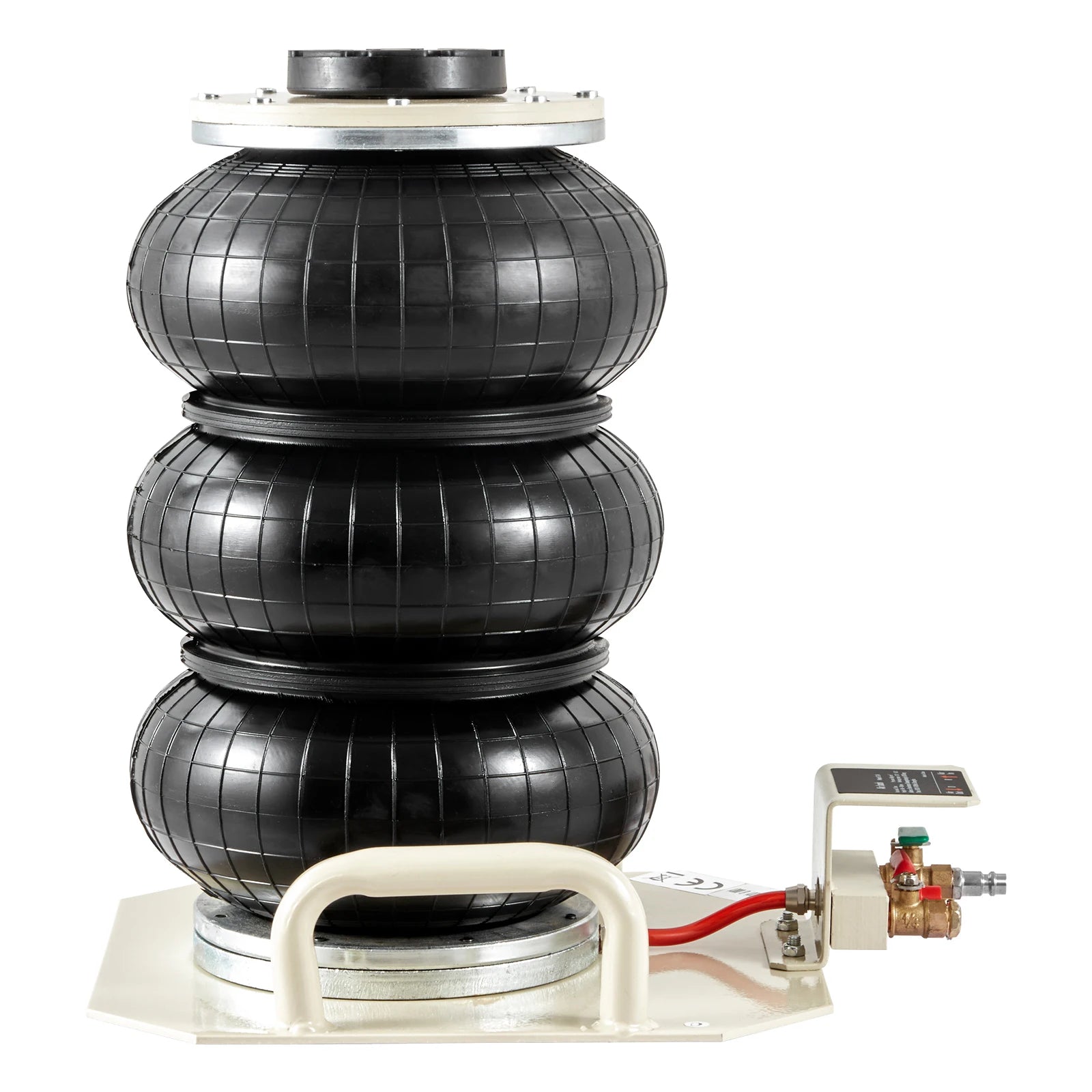 Cric pneumatic cu sac de aer de 3 tone, ridicare rapidă, pentru mașini, 5–17,7 inch