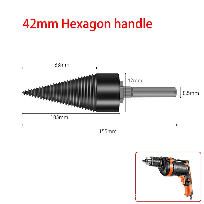 42 mm Wood-Splitting Drill Bit
