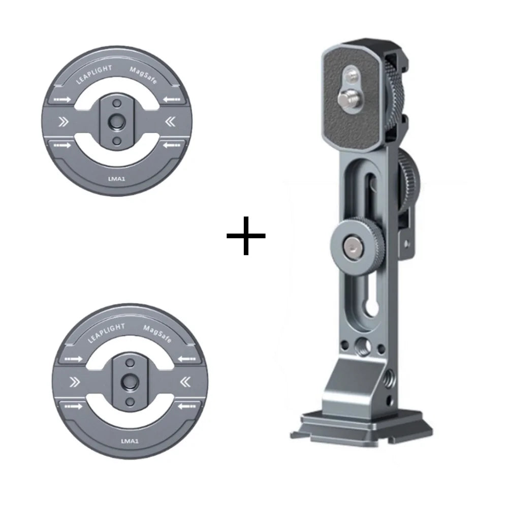 Dual-Phone Teleprompter and Camera Support