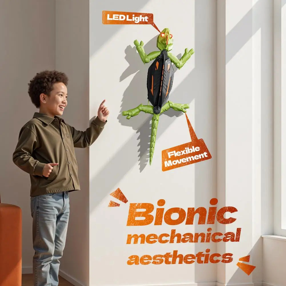 Remote Control Wall Climbing Lizard Robot Toy