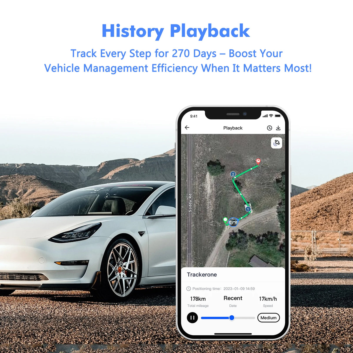 Wireless GPS Tracker for Car with Real-Time Alerts