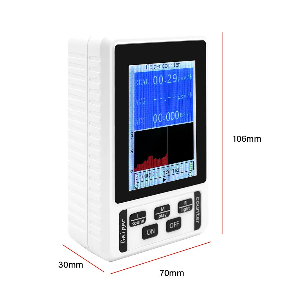 XR-1 Nuclear Radiation Detector with Color Display - Professional Geiger Counter for Beta Gamma X-ray Personal Dosimeter