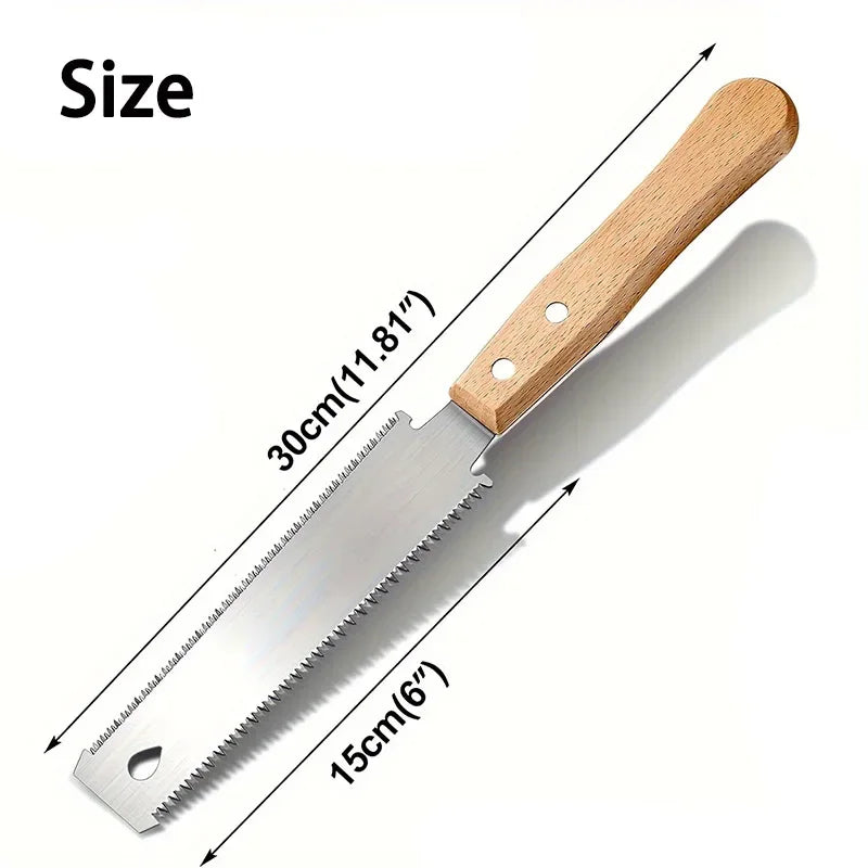 6-Inch Hand Saw, Double-Sided Flexible Blade for Flush Cutting, Woodworking Tools for Household Use 