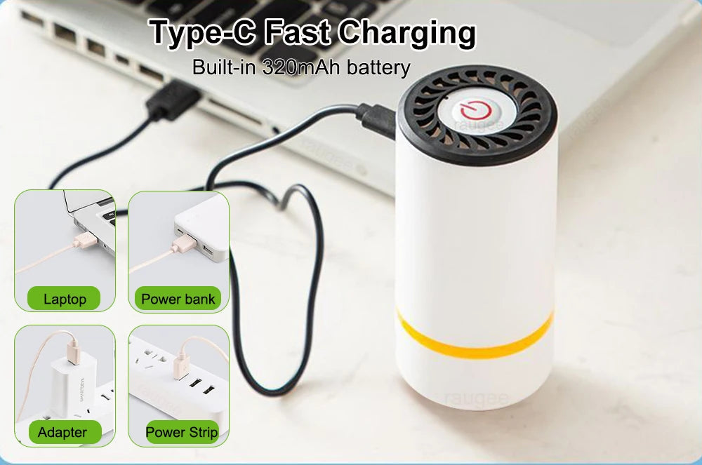 Handheld Vacuum Pump and Storage Bag Options