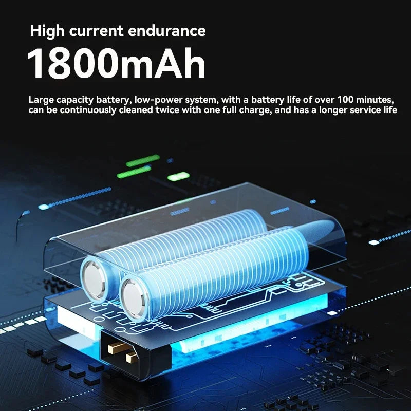 Automatic Robot Vacuum Mop 5-in-1 Cleaner with Slim 6.8cm Design