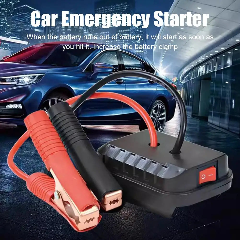 Car Lithium Battery Converter Charger Clip Auto Igniter Jump Starter For Makita Booster Cable Adapter Emergency Power DIY Tools 
