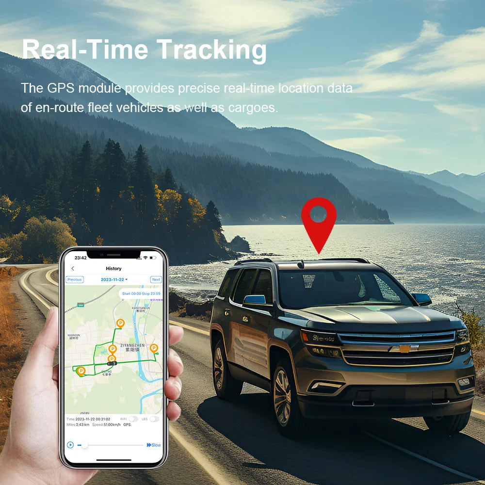 TrackerKing EC33Pura 4G GPS Car/Motor/Bike Tracking Device High Anti-Interference J16 Tracker Rastreador 