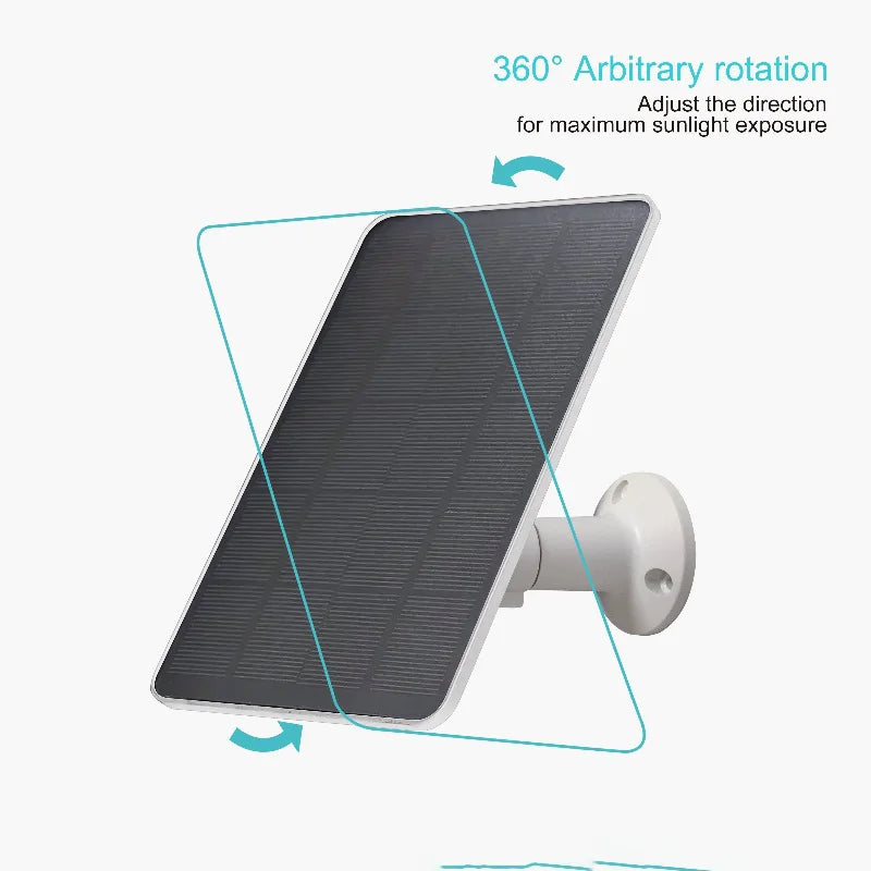 Security Camera Solar Panel with Swivel Mount