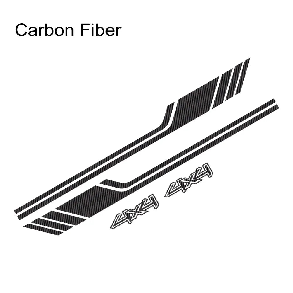 1 Pair Sport Modified 4x4 Off Road Side Letter Waist Line Stripe Body Sticker  Decals Decor for Suzuki Jimny 2019 2020 2021 2022