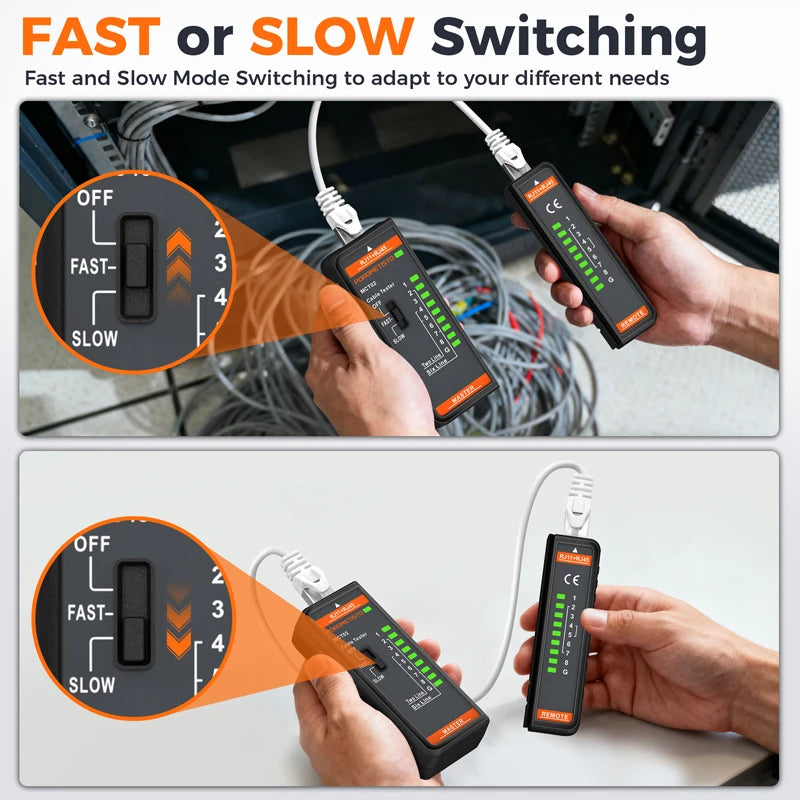 MCT02 RJ45 and RJ11 Network Cable Tester