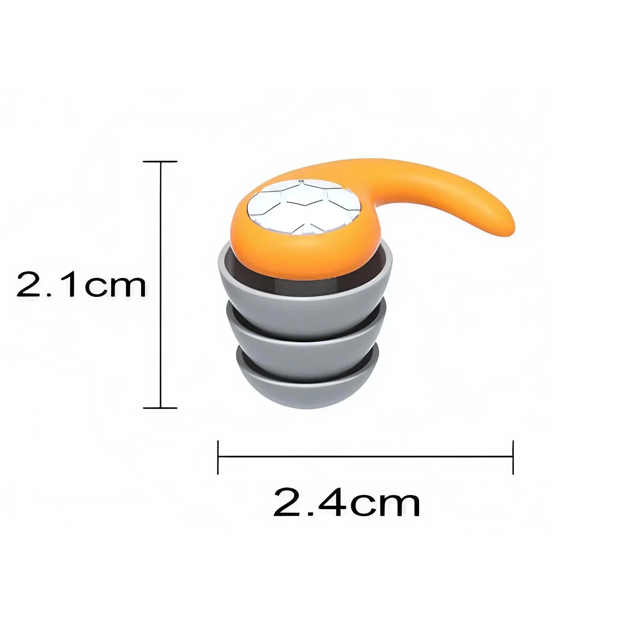 1 Pair of Soft Silicone Earplugs with Noise Cancellation, Waterproof, Comfortable To Wear, Suitable for Sleeping and Swimming 