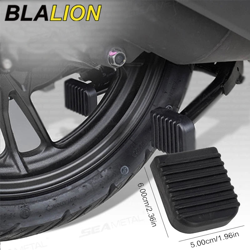 BLALION Motorcycle Stand Pad Kickstand Rubber Support Plate Outdoor Parking Motorbike Foot Side Stand Base Kickstand Holder Pad 