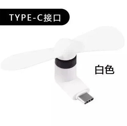 Type C Mini Phone Fan for Samsung Galaxy S23+ S23 S22 S21 S20 S20+ S10 S9,Note 20 9 8 A54 A24 A23 A14 A12, for OnePlus 11 10 N20 