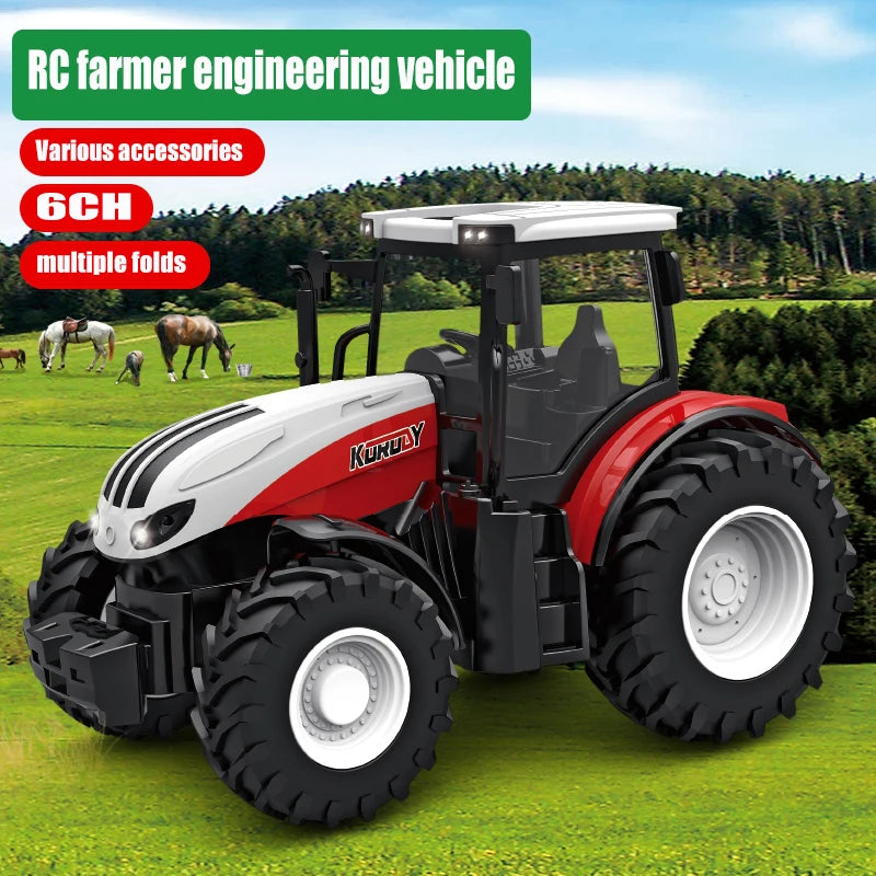 RC Farm Tractor Models & Separate Accessories, 1:24 Range