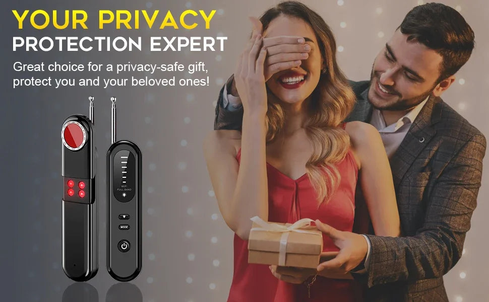 Hidden Camera Detector 2026 Portable Camera Finder, GPS Tracker Detector, RF Wireless Signal Scanner for Office, Hotels, Cars