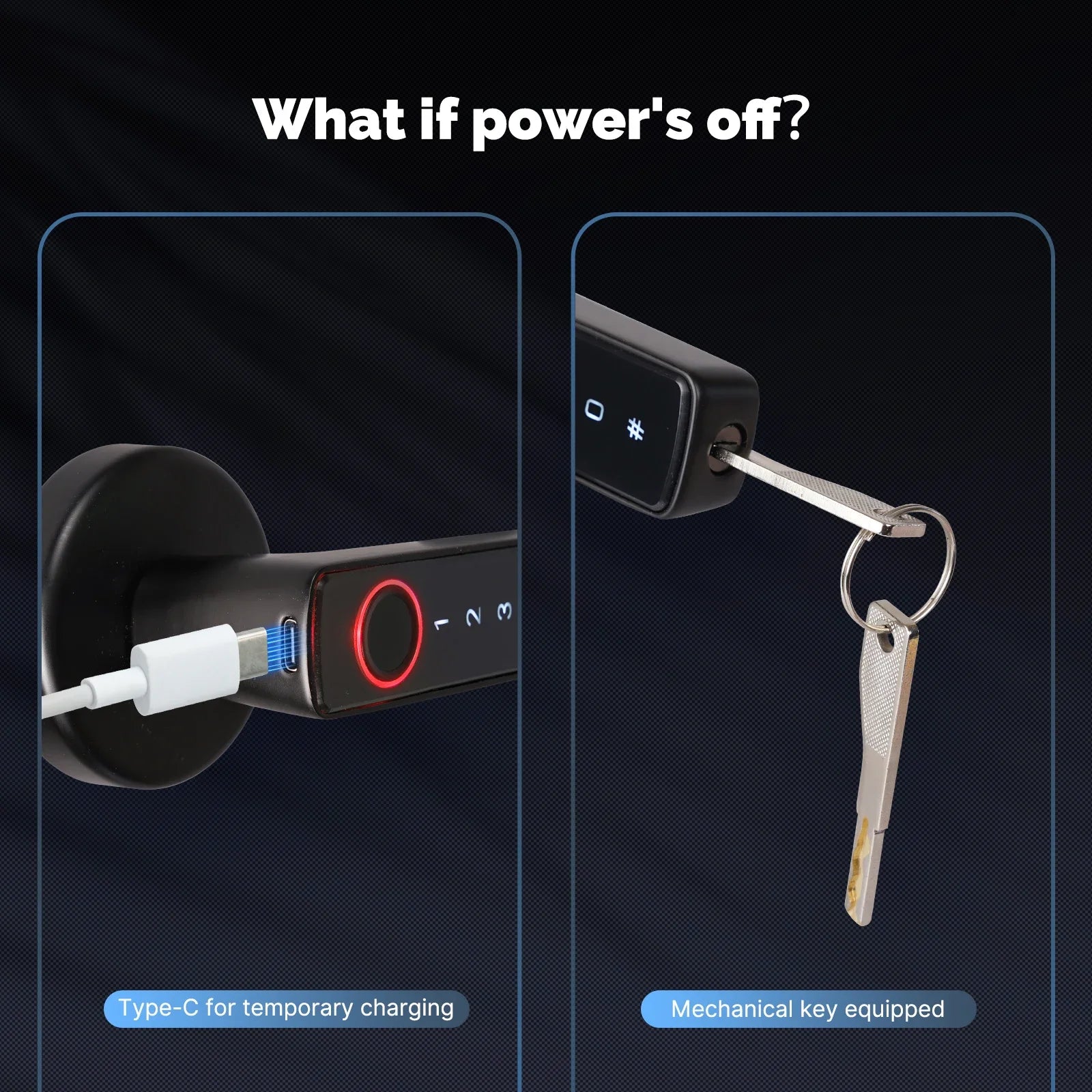 Fechadura de Porta com Impressão Digital Bluetooth Smart, Senha e Desbloqueio Remoto por Aplicação