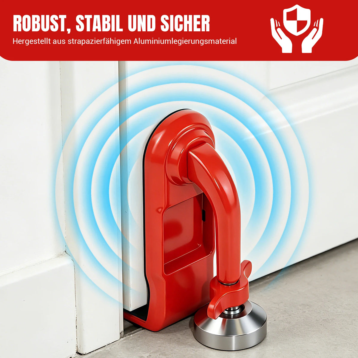 Door stopper, door fuse, portable door lock, internal door blocking, home safety and personal protection