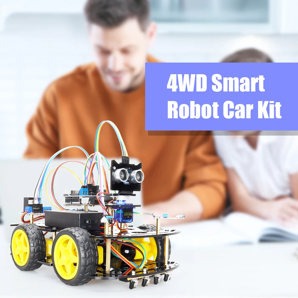 Arduino-yhteensopiva robottiauton koodaussarja