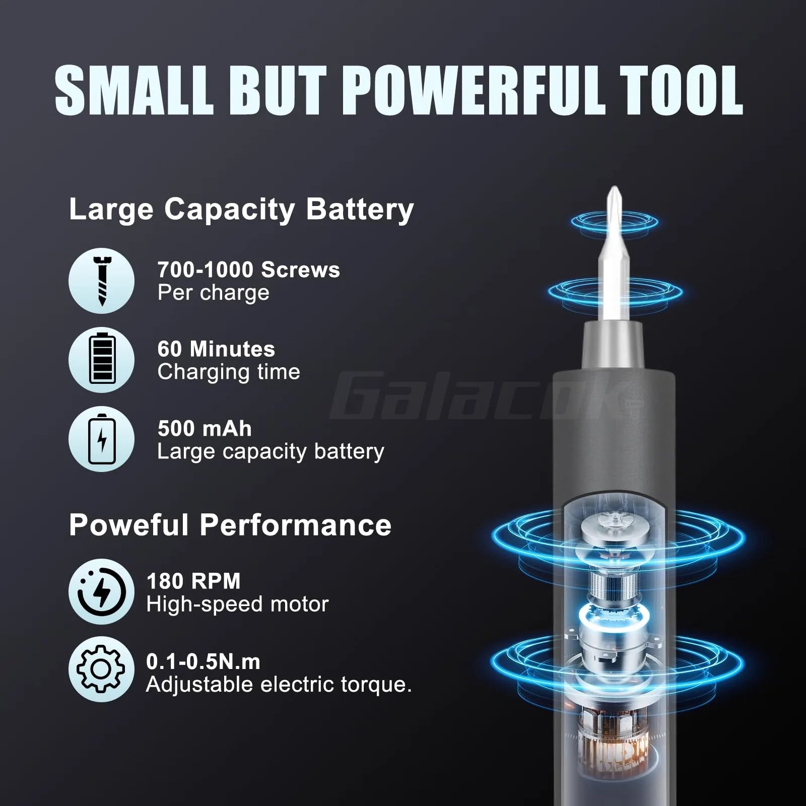 49-in-1 Precision Electric Screwdriver Set with 5 Torque Levels