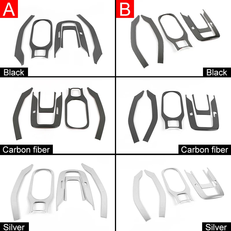 Para Toyota Corolla E210 2019 2020 2021 2022 2023 2024 2025 híbrido, cubiertas de moldura del panel de cambio de palanca central de coche inoxidable