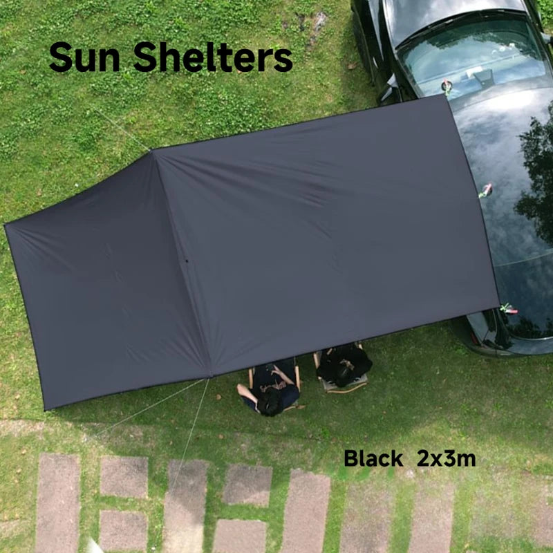 Portable Car Awning Tarp for Camping and Outdoor Shade