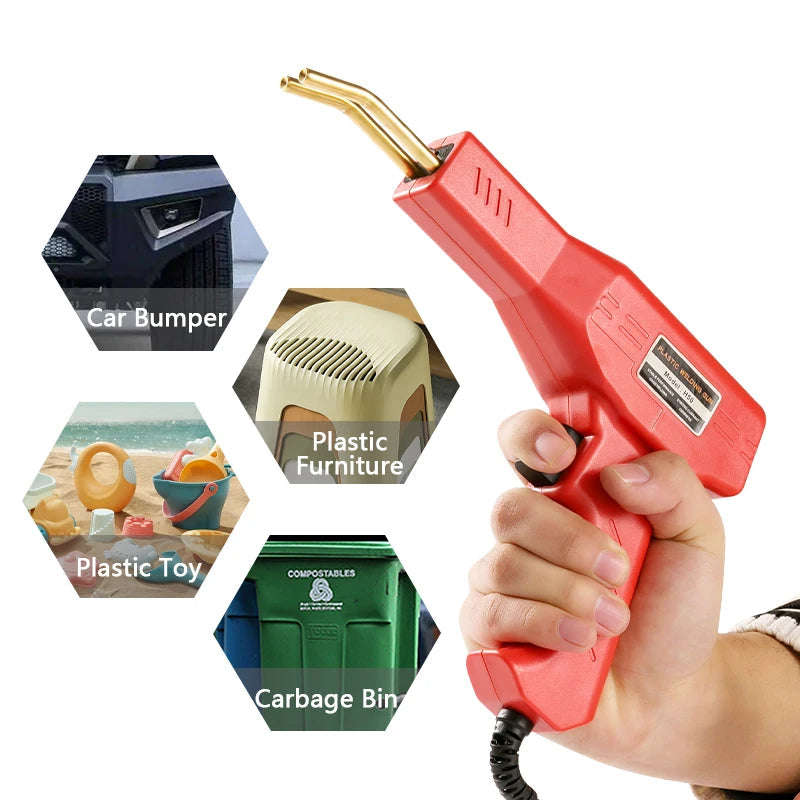 Plastic Welder Welding Machine Car Bumper Soldering Gun 4 Types Staples for Bumper/Kayak/Plastic Product Repairs 