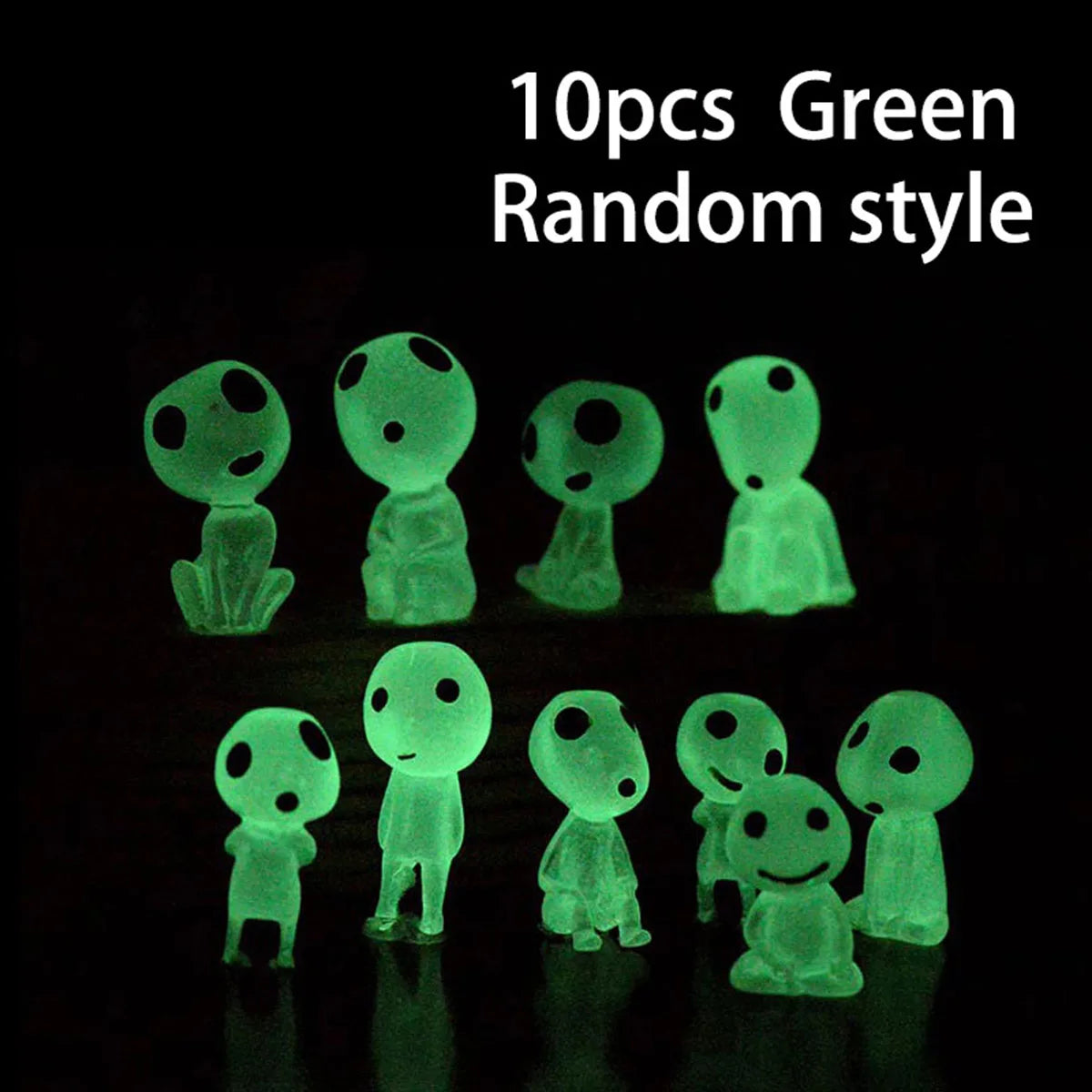 10pc Miniature Landscape Decoration Glow in the Dark Princess Shaped Home Decoration Garden Decoration Ornament Glow in the Dark 