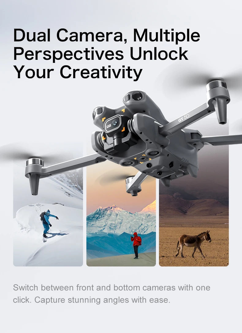 Lenovo GT50 8K Drone with 360° Obstacle Avoidance & 3KM Range
