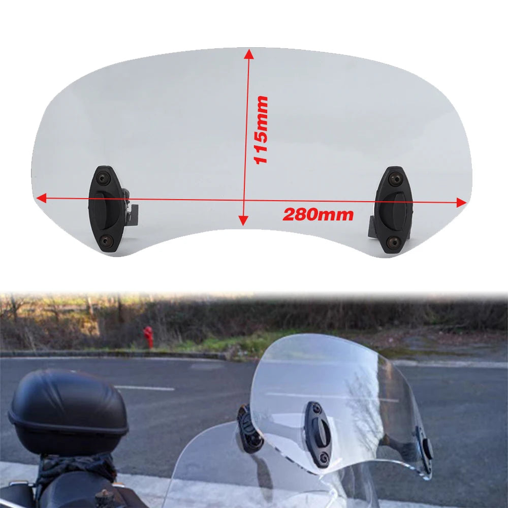 Motorcycle Windshield Extension Spoiler Windscreen Air Deflector For Suzuki VS 600 800 DL650 DL1000 DL250 V-STROM 650 1000 XT 