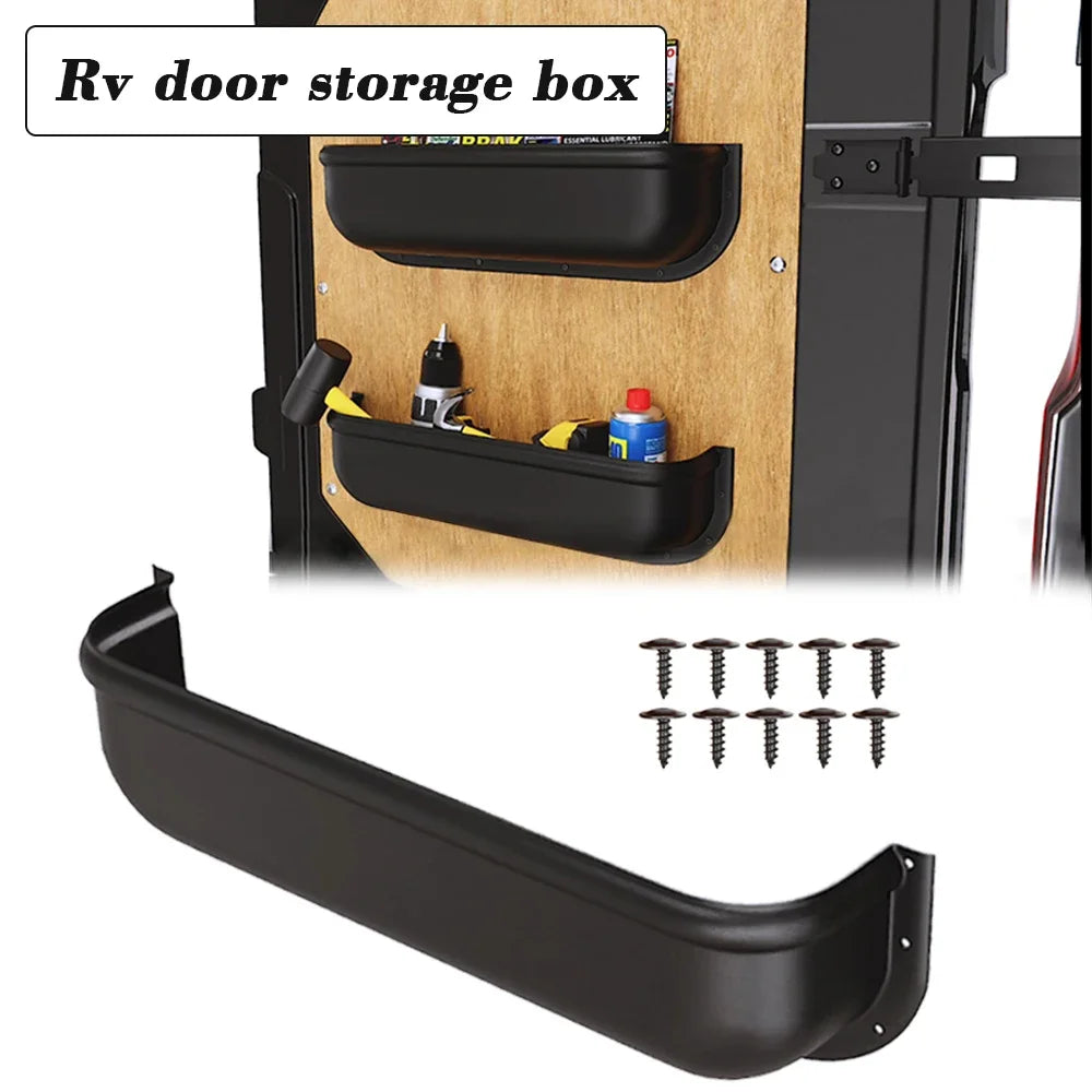 Van Camper Door Storage Shelf Organizer with Screws, 45cm