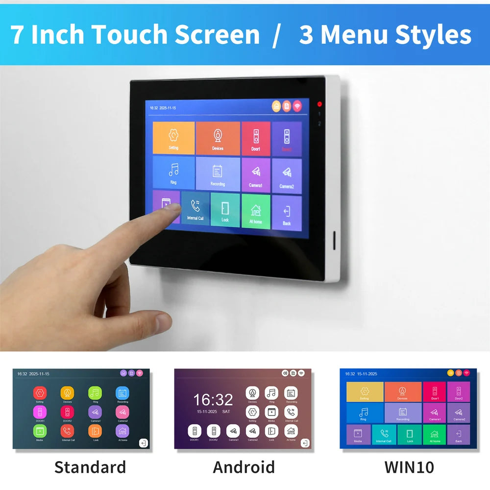 Karmen Video Doorbell Intercom 1080P Wide-Angle Touch Screen