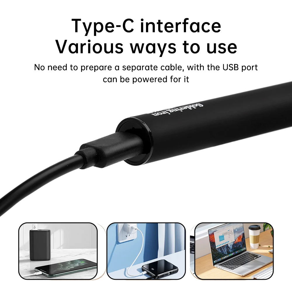 USB-C Mini Soldering Iron with Three Heat Settings